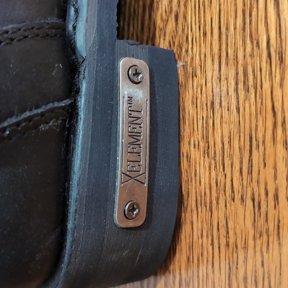 XElement Mens Black Leather Ankle Boots Size 10.5 - Picture 9 of 12
